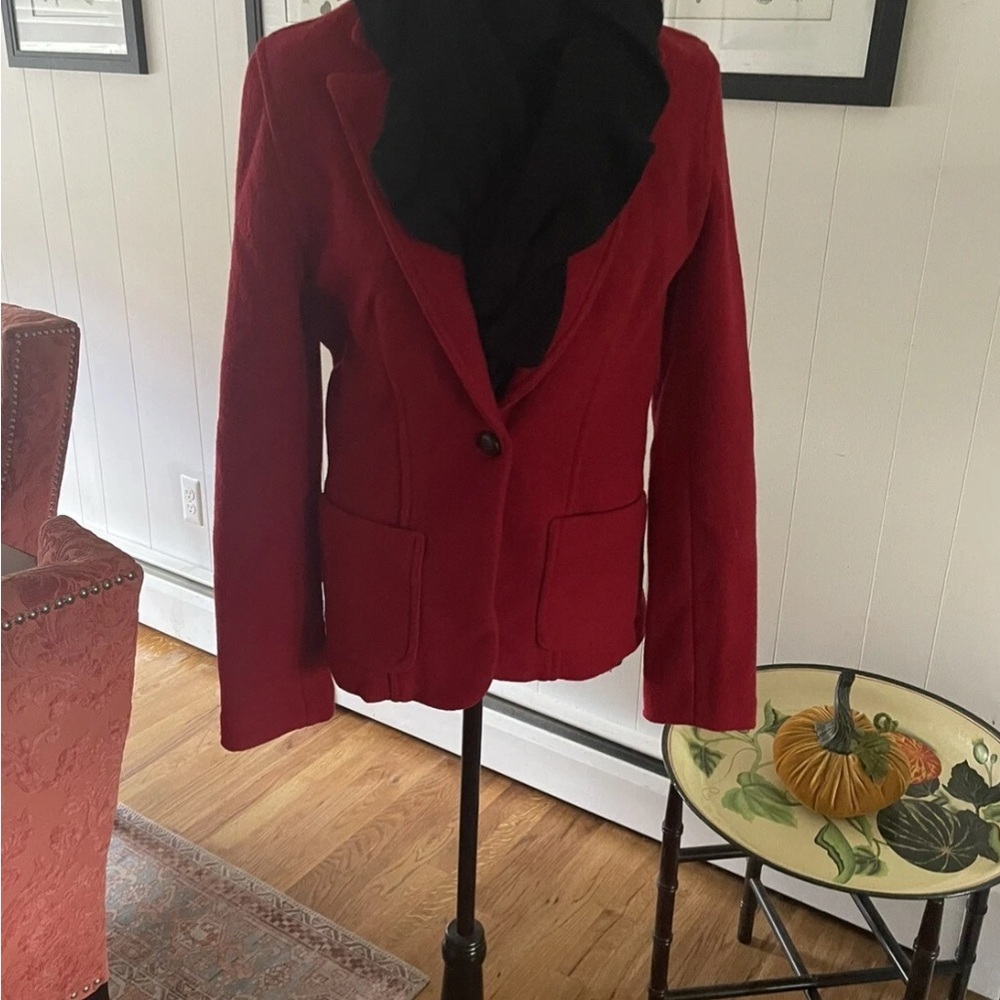 J. Crew Women's Vibrant Red Blazer